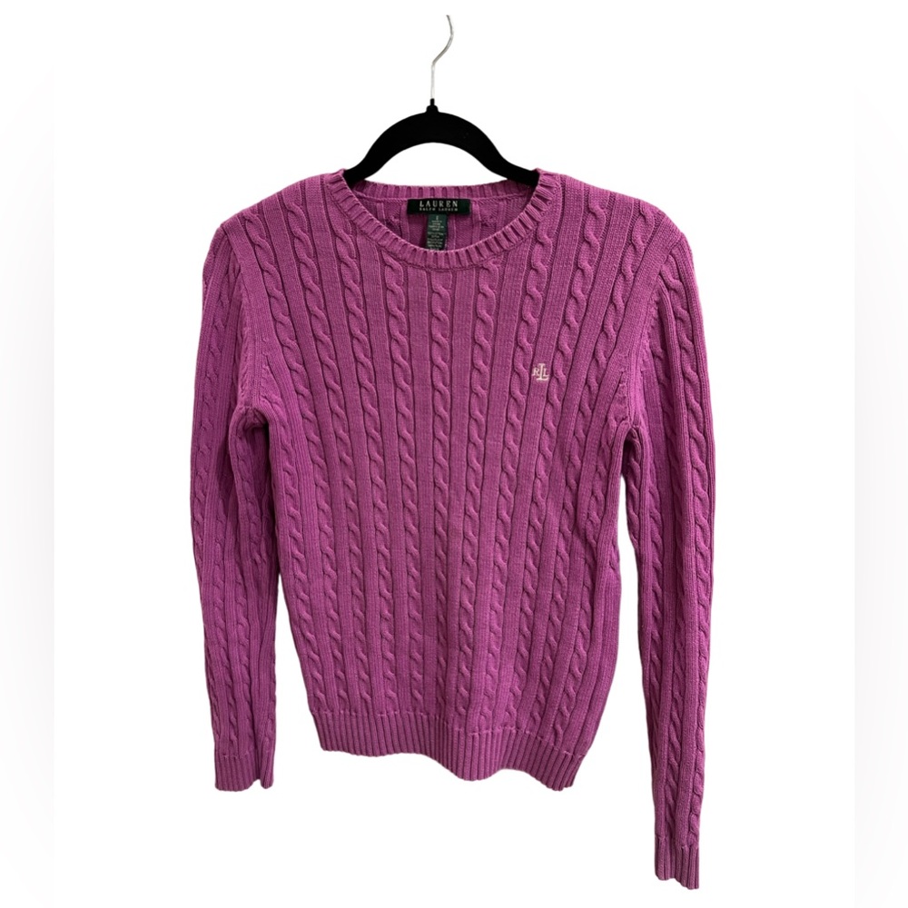 Vintage 1990s Y2K Lauren Ralph Lauren Cable Knit Sweater✨